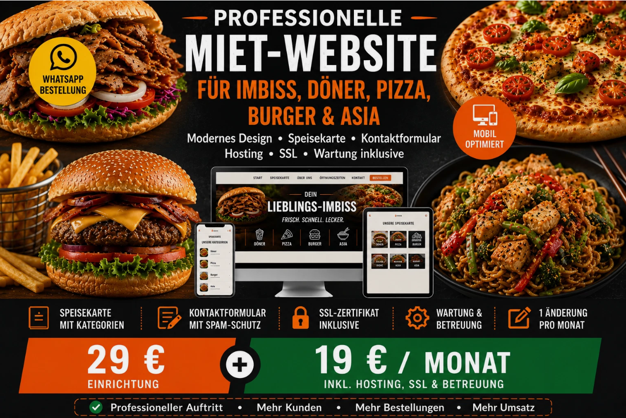 Demo Webseite Imbiss Gastronomie