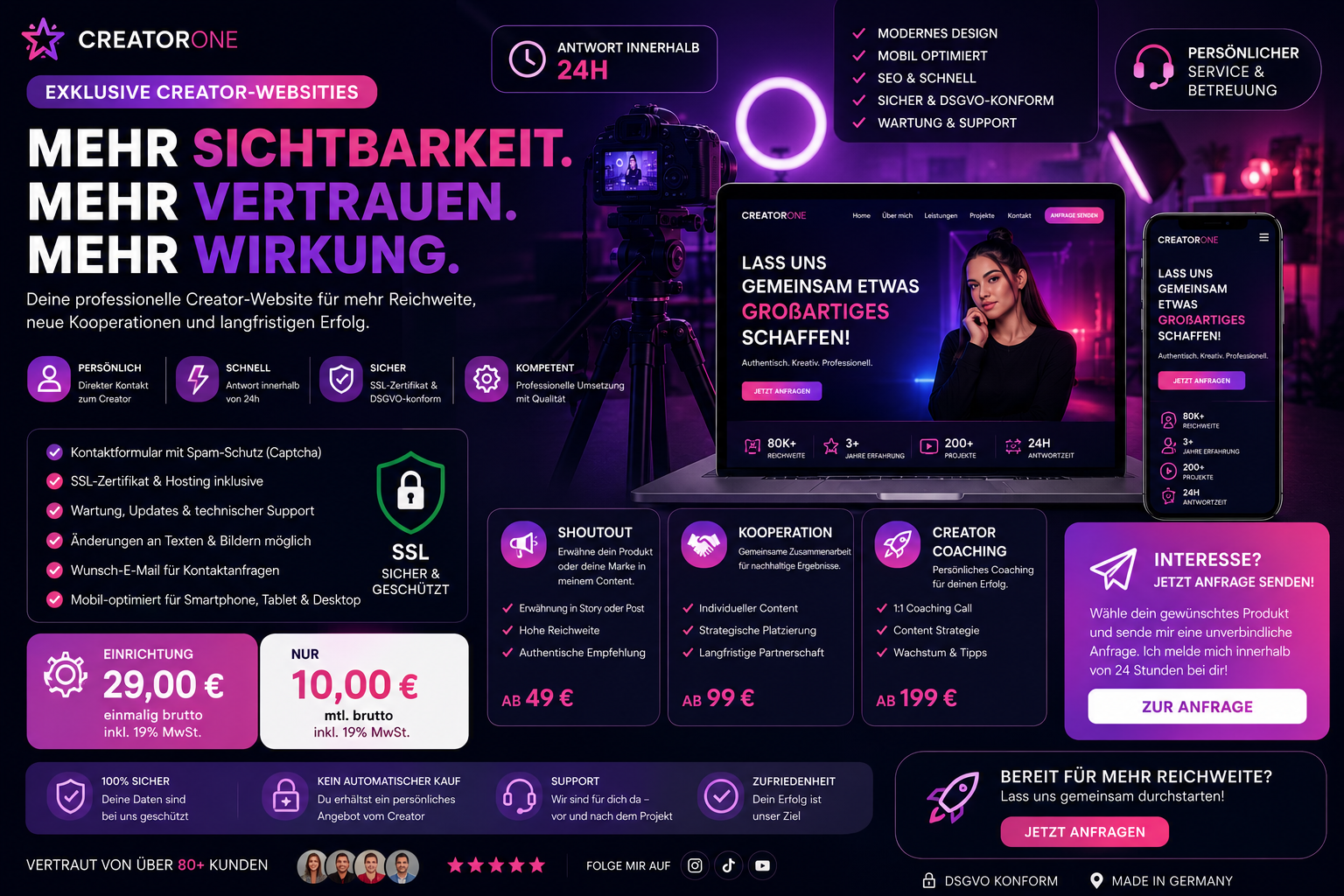Demo Creator Webseite